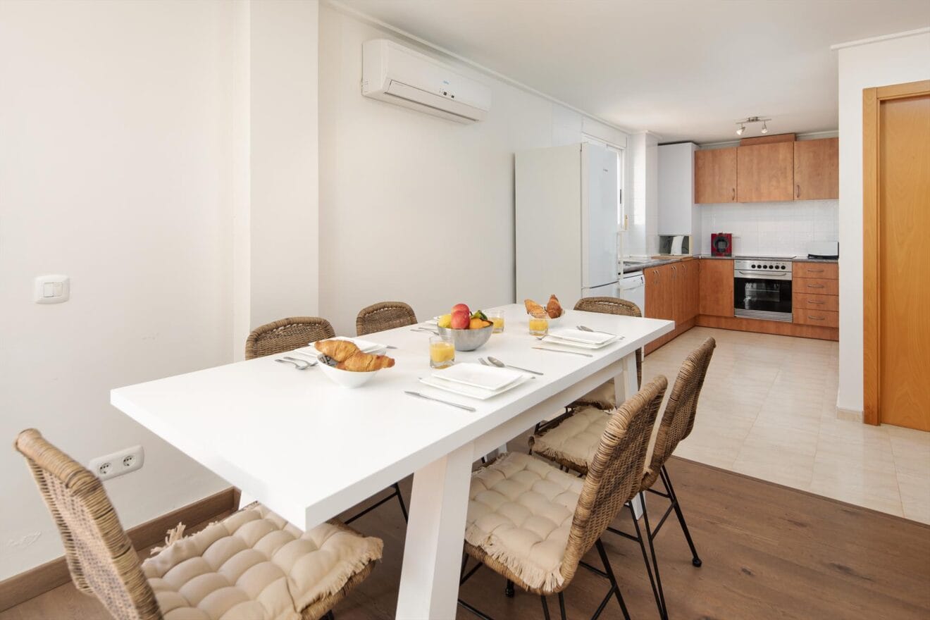 Zona para comer o cenar para hasta 6 personas