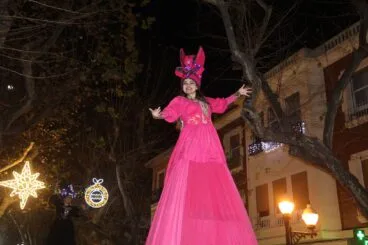 Bailarina de la cabalgata de Reyes de Dénia