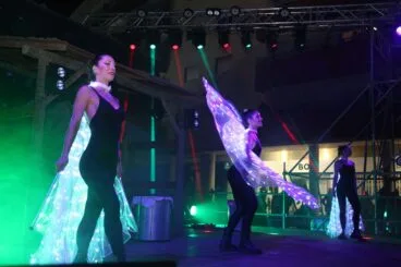 Bailarinas en la noche de Reyes de Dénia