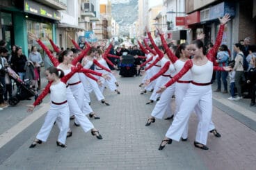 Bailes en el desfile de Papá Noel