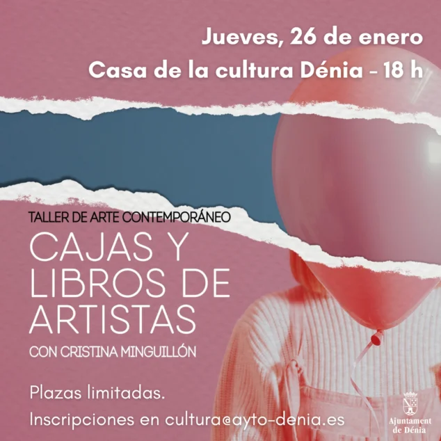 Imagen: Cartel charla 'Cajas y libros de artistas'