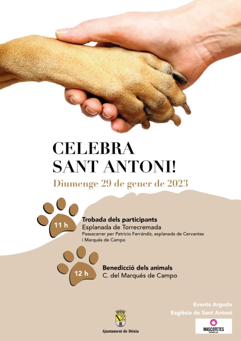 Cartel de las fiestas de Sant Antoni Dénia