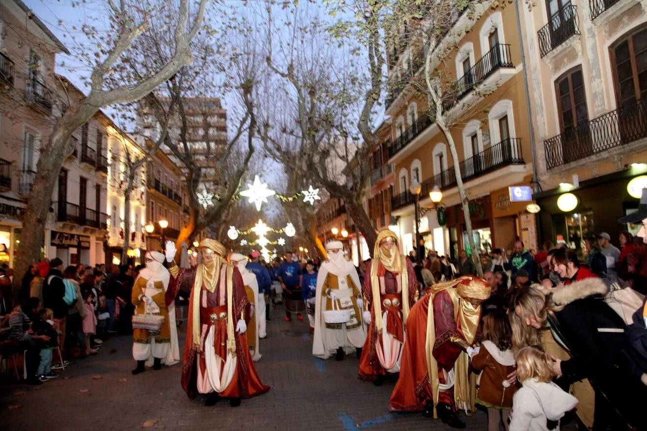 Carteros Reales en el centro de la ciudad