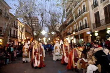 Carteros Reales en el centro de la ciudad