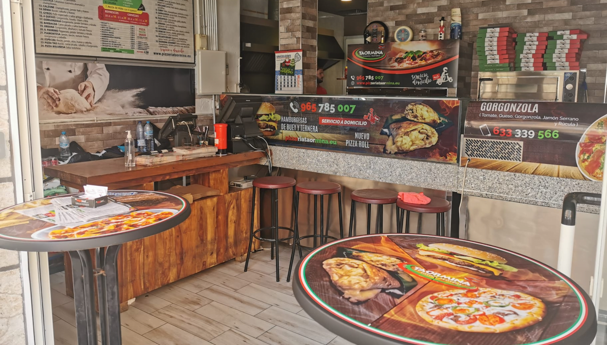 Gran variedad de pizzas para llevar en Dénia