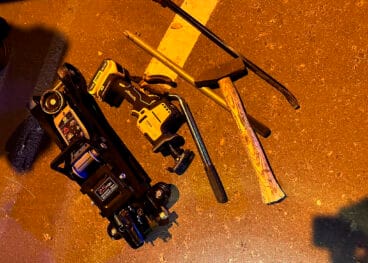 herramientas empleadas por los detenidos para el robo de catalizadores