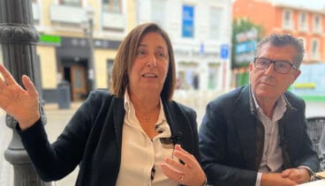 pepa font y perez fenoll durante una rueda de prensa en diciembre