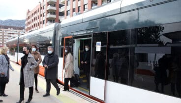 primeros pasajeros del tram de denia