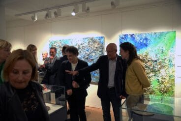 vicent grimalt en la exposicion lart de la posidonia en madrid