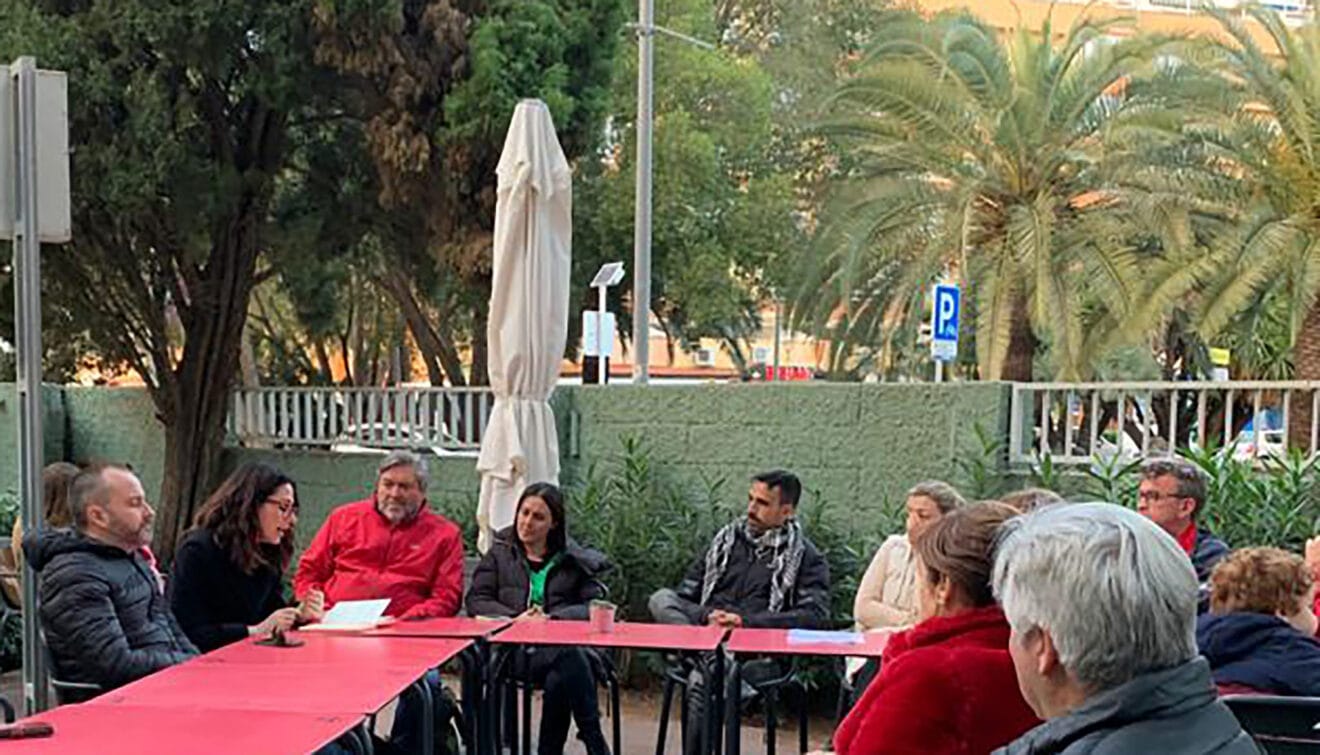Visita de Aitana Mas a Dénia