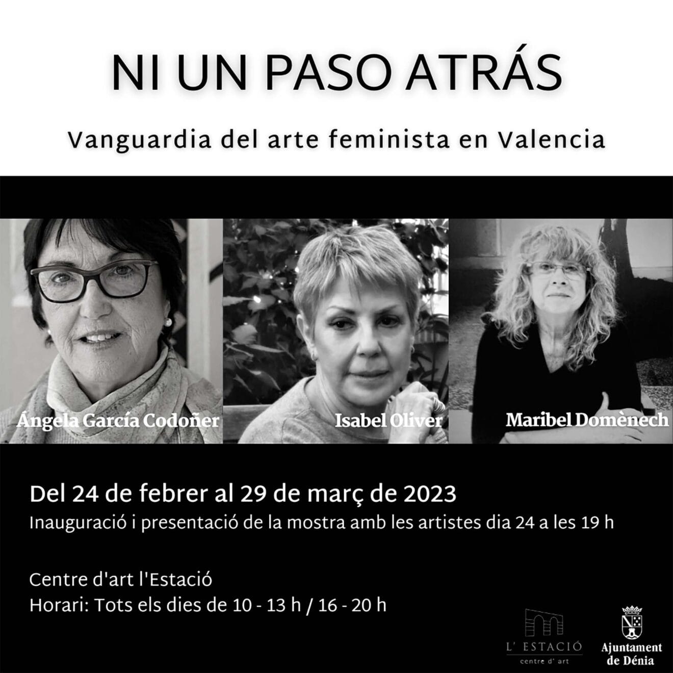 Cartel de la exposición Ni un paso atrás