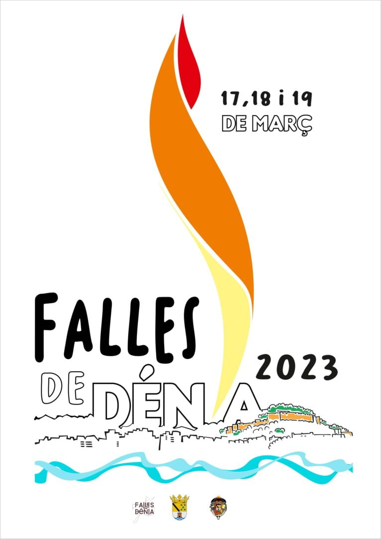 Poster of the Fallas of Dénia 2023