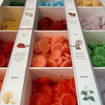 Cubos de cera perfumada de diferentes fragancias