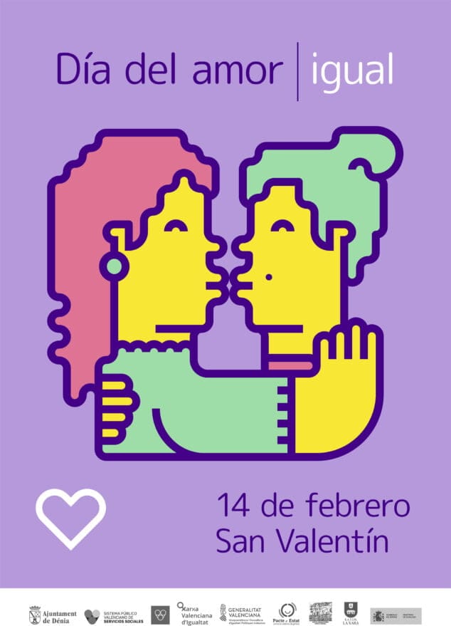 Dénia celebrará San Valentín «en favor del amor universal, igualitario y diverso» 3 dia del amor igual en el san valentin de denia