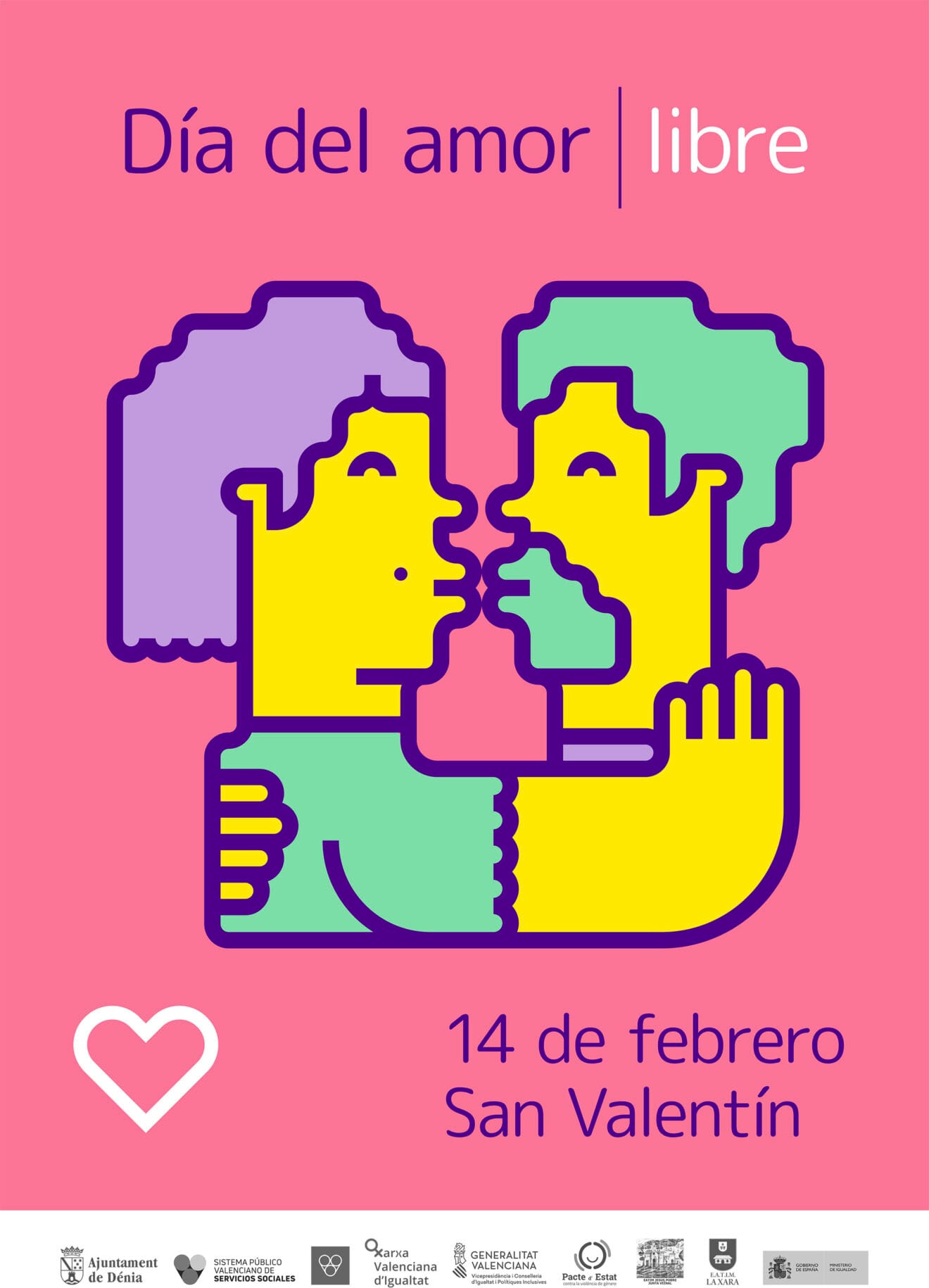 'Día del amor libre' en el San Valentín de Dénia