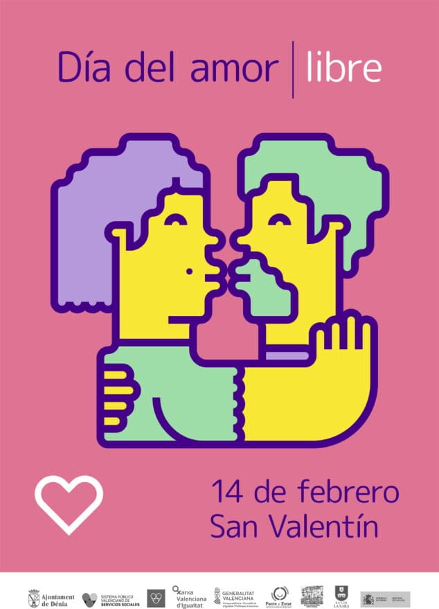 Dénia celebrará San Valentín «en favor del amor universal, igualitario y diverso» 1 Imagen: 'Día del amor libre' en el San Valentín de Dénia