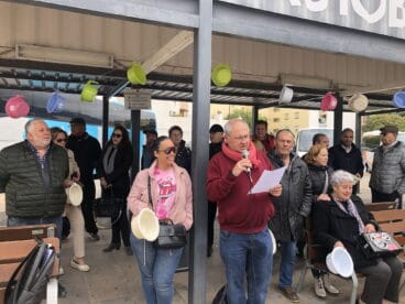 Discurso de Mario Vidal en la estación
