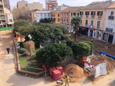 estado actual de la glorieta del pais valencia de denia
