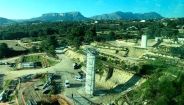 Estado actual de los trabajos en los puentes de la Línea 9 del TRAM