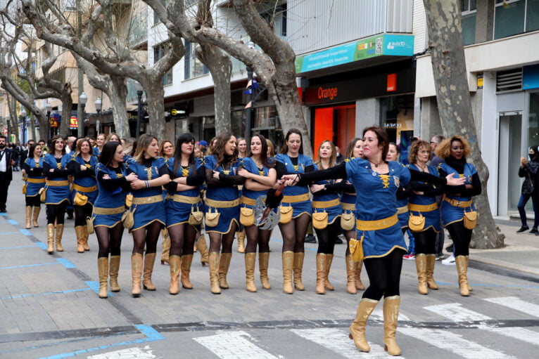 Filà Almogàvers bei der Mig Any-Parade im Jahr 2022