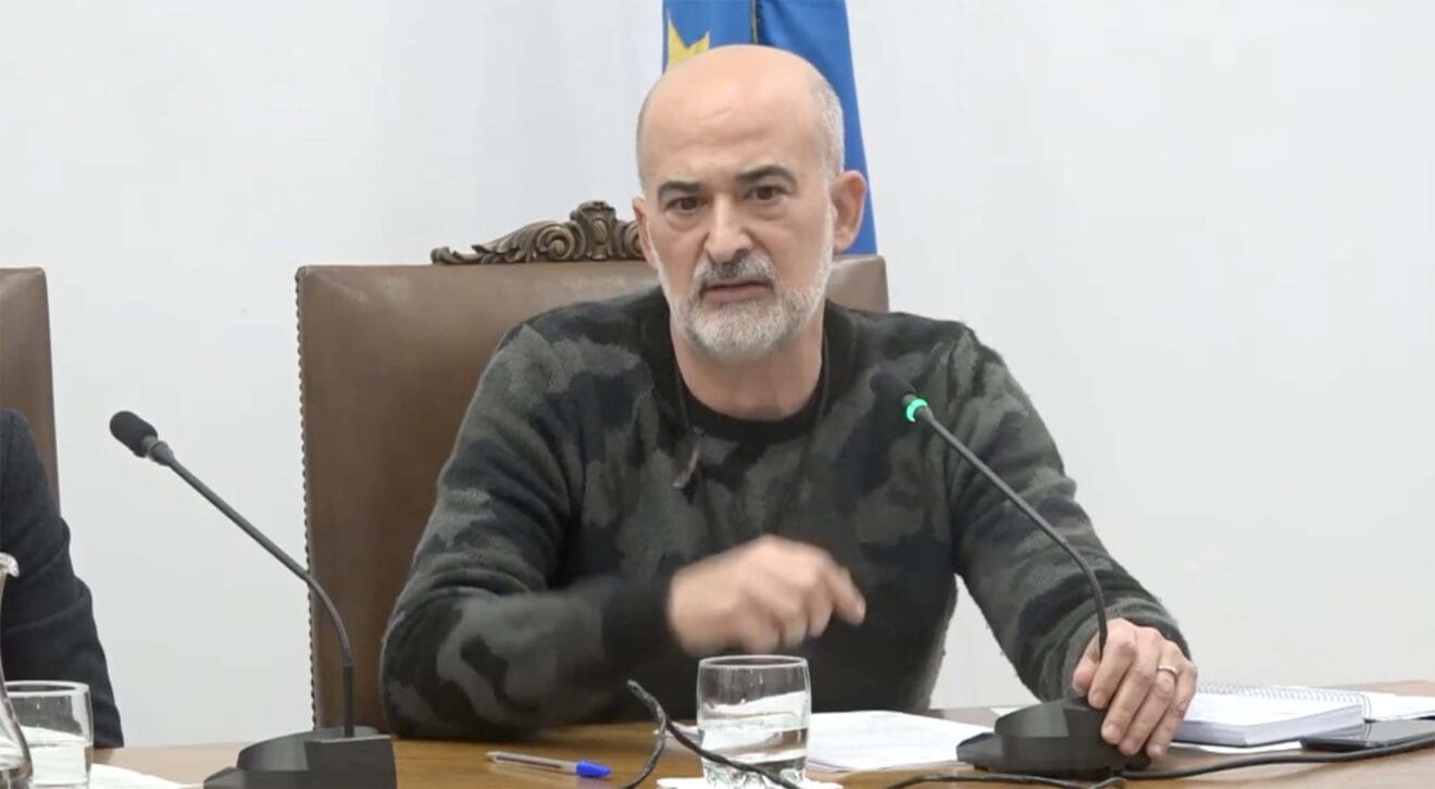 Javier Scotto, alcalde de la EATIM de Jesús Pobre, durante su intervención