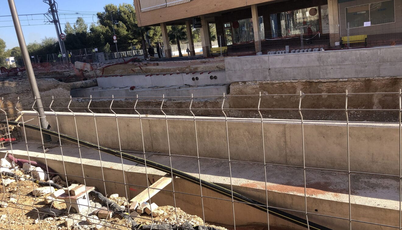 Obras de Benidorm que afectan a la Línea 9 del TRAM