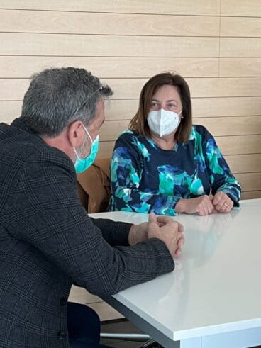Pepa Font en la reunión sobre la situación de la reversión del Hospital de Dénia
