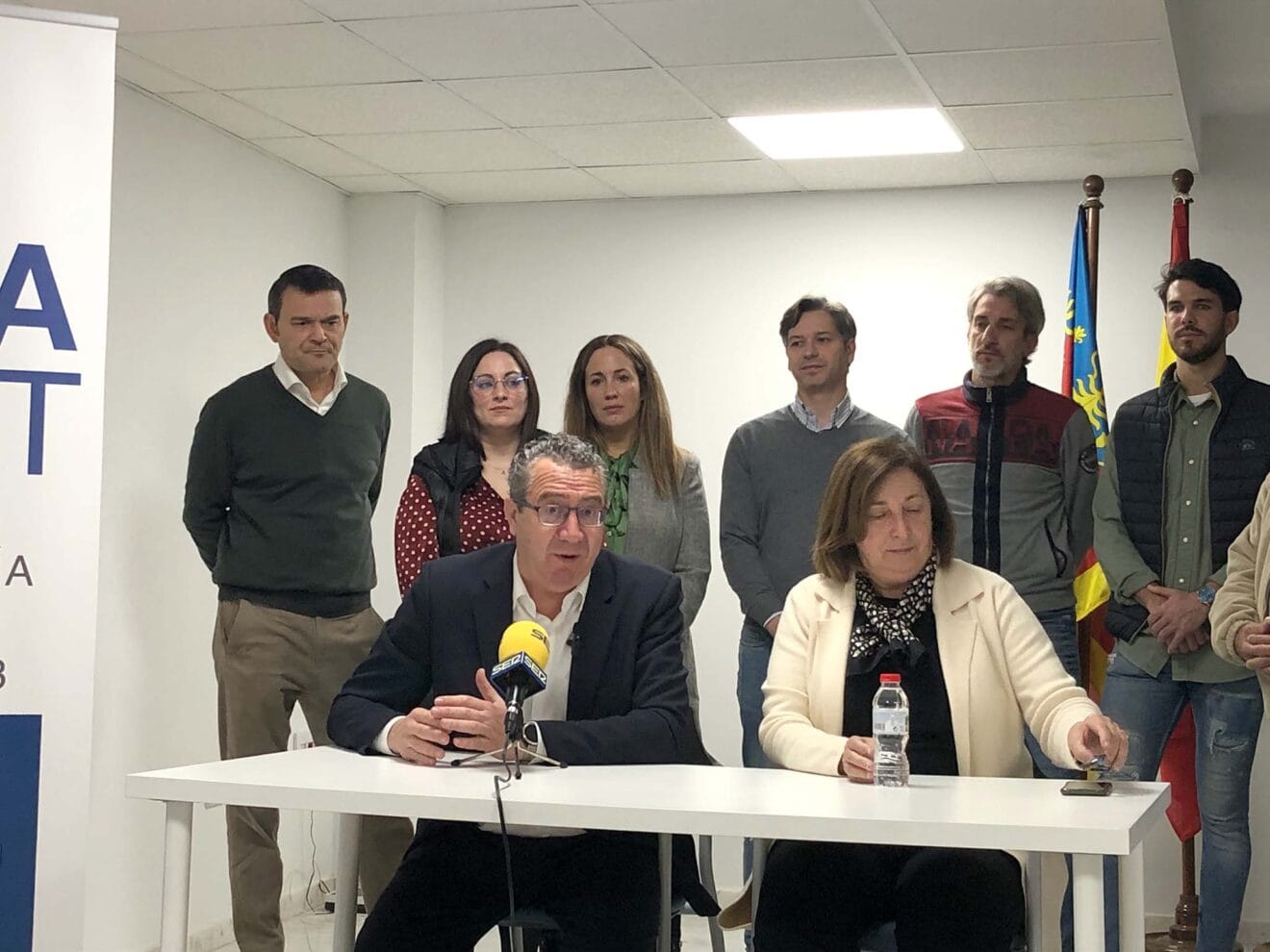 Toni Pérez, alcalde de Benidorm, junto a Pepa Font