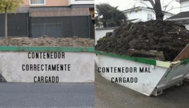 uso responsable de los residuos con contenedores mata