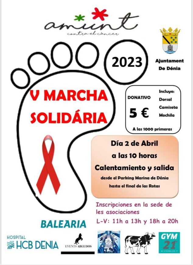 Imagen: Cartel de Caminata Solidaria de Amunt contra el cáncer