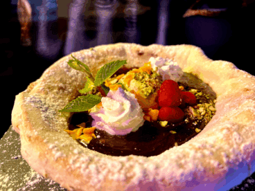 Cesta de pizza de nutella con nata – A fer la Mar