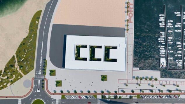 Imagen: El Centro Integrado de Formación Profesional Gent de Mar de Dénia desde arriba