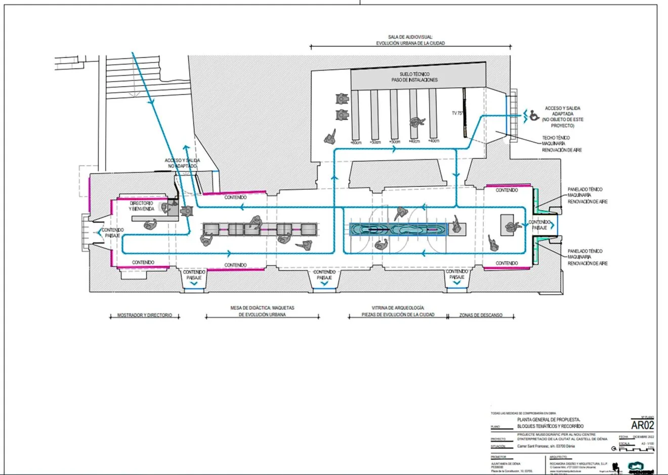 Entrada del edificio donde irá ubicado el Centro de Interpretación de Dénia