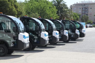flota de vehiculos electricos para la recogida de basura