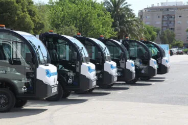 flota de vehiculos electricos para la recogida de basura