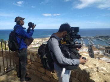 Grabación del programa de viajes en Dénia