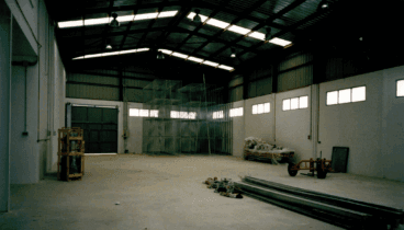 Interior de la nave terminado