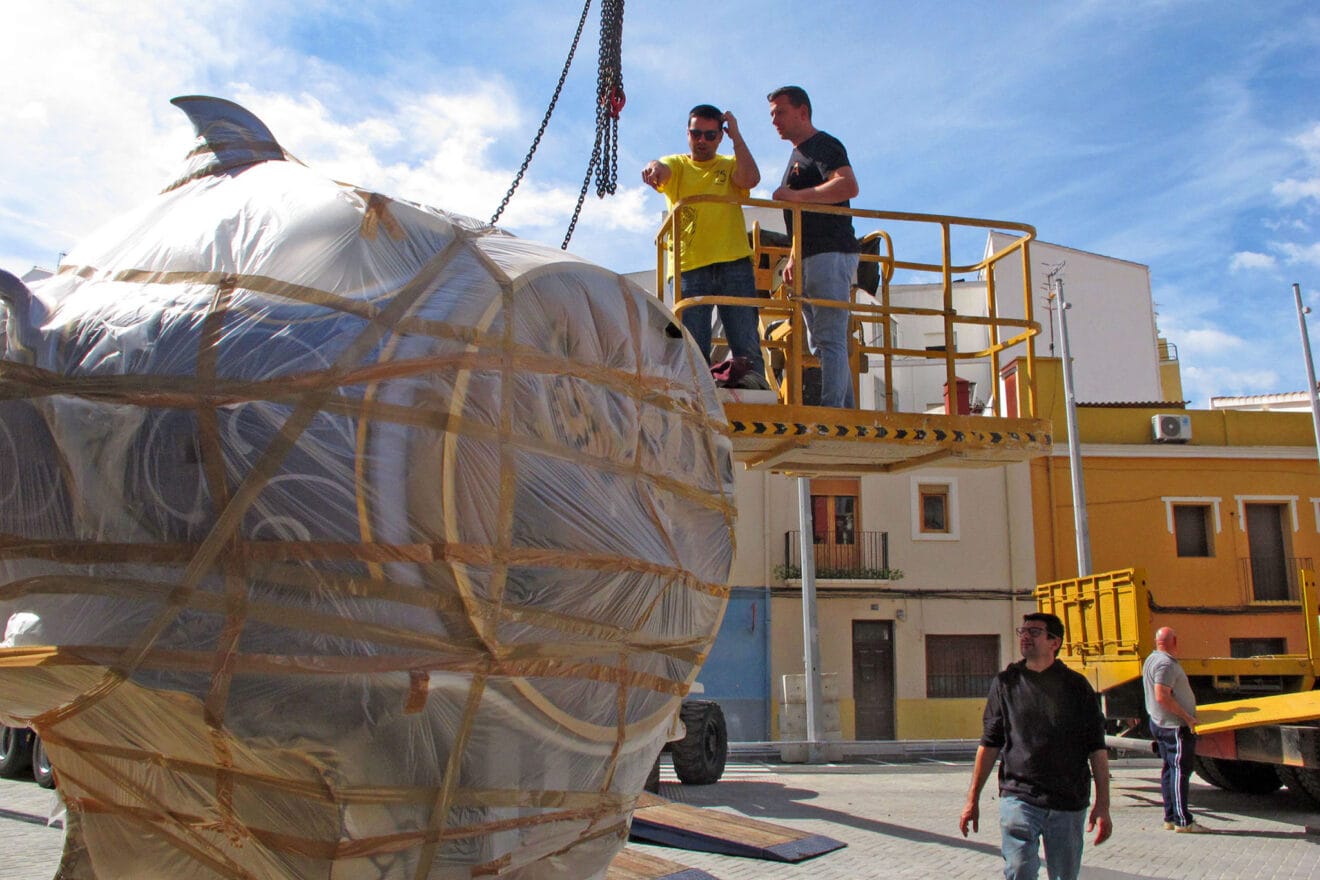 Los primeros monumentos llegan a Dénia 13