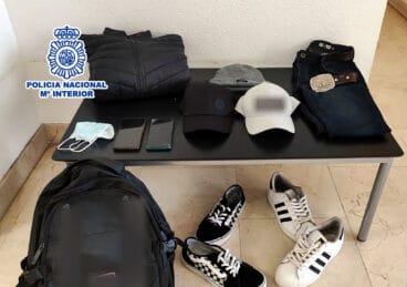 material intervenido al ladron de denia