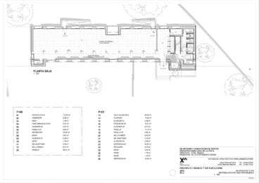 Plano de la planta baja del Museu Fester de Dénia