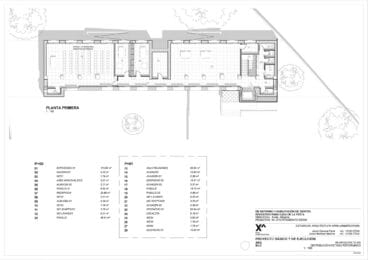 Plano de la primera planta del Museu Fester de Dénia