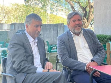 Rafa Carrió junto a Rafa Climent en el encuentro en Dénia