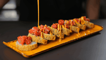 Variedad de entrantes en Bluefish