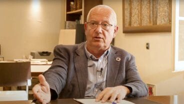 vicent grimalt durante la entrevista por el tercer aniversario del confinamiento
