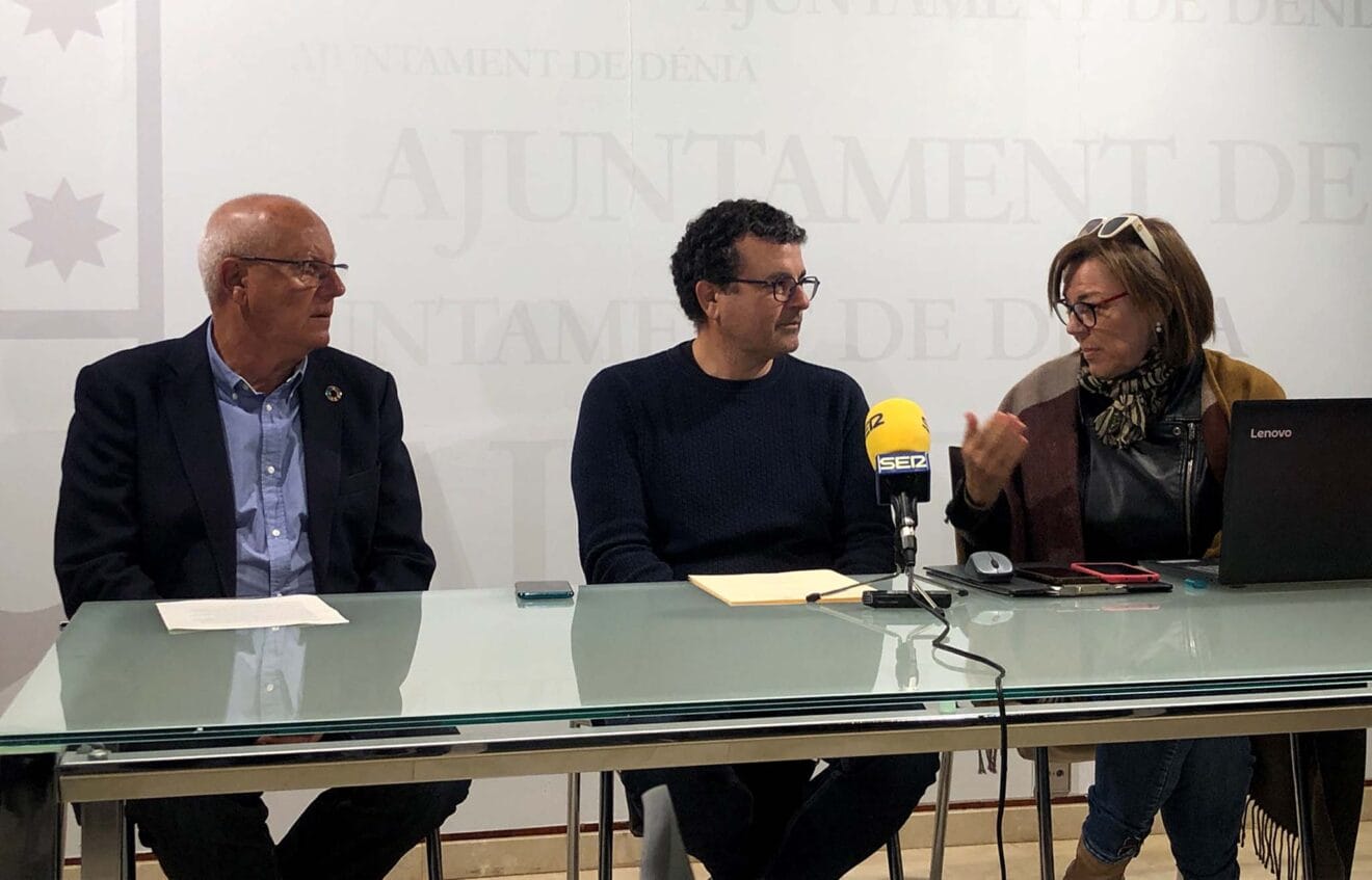 Vicent Grimalt, Raül García de la Reina y Massu Sentí durante la rueda de prensa