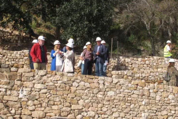 Visita de Pilar Bernabé a los trabajos del Castillo 27