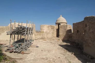 Visita de Pilar Bernabé a los trabajos del Castillo 29