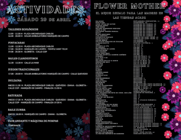 Actividades programadas para el Flower Mother 2023