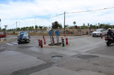 Antigua rotonda de pivotes