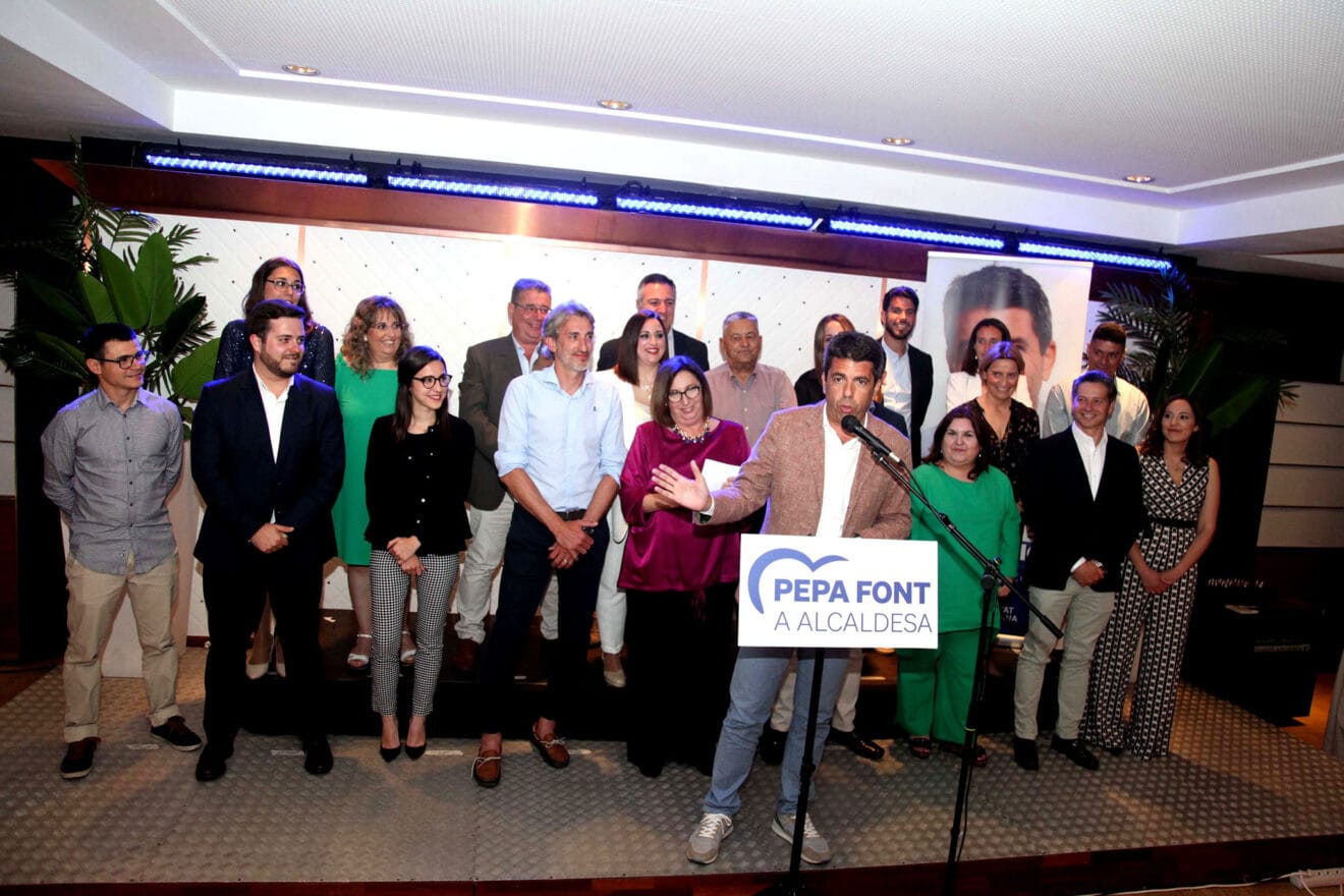 Carlos Mazón muestra su apoyo a la candidatura de Font